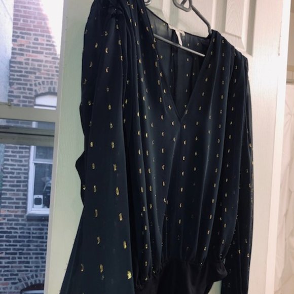 Navy and Gold Bodysuit - Picture 4 of 6